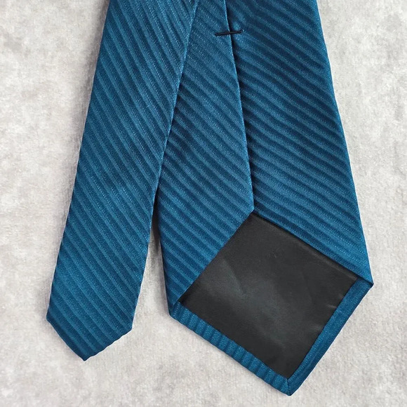 Croft & Barrow Blue Stripe Geometric Repp Neck Tie Men's - Picture 6 of 6